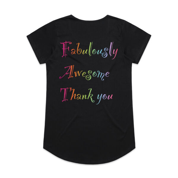 Fabulous Back Print - AS Colour Womens Mali Tee Thumbnail