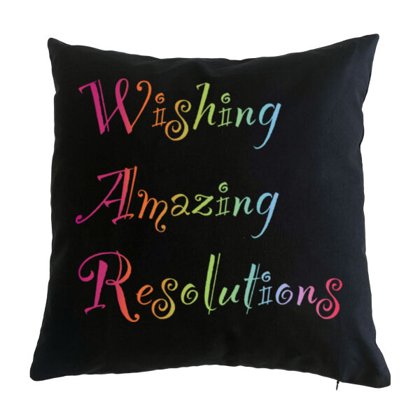 Resolutions back - Cushion cover Thumbnail