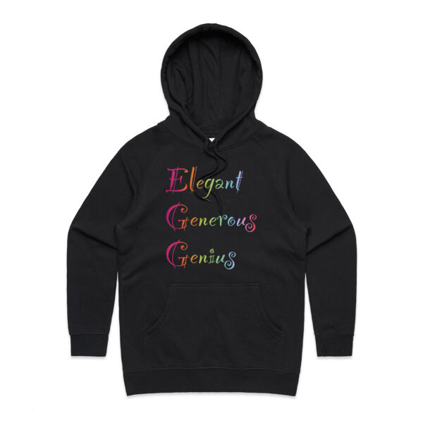 Egg Front Print - AS Colour Womens Supply Hood Thumbnail