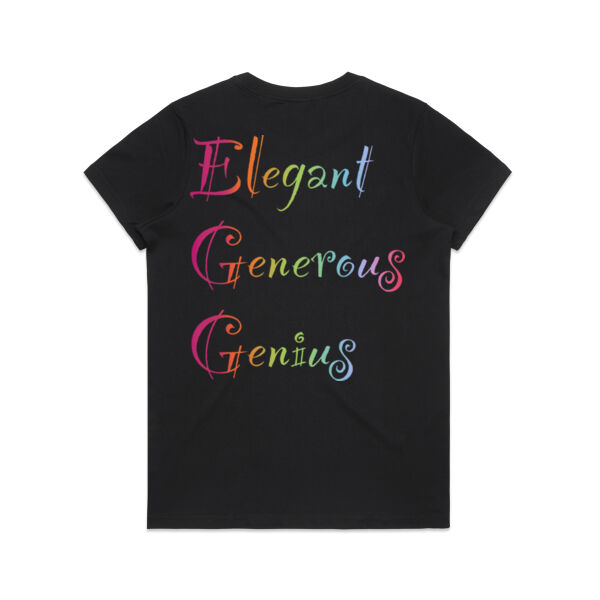Egg Back Print - AS Colour Womens Maple Organic Tee Thumbnail