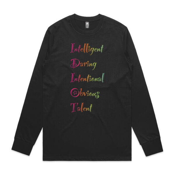 Intelligent Front Print - AS Colour Mens Classic Long Sleeved Tee Thumbnail