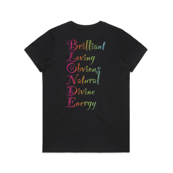 Blonde Back Print - AS Colour Womens Maple Organic Tee Thumbnail