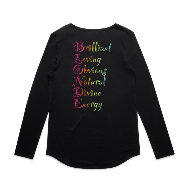 Blonde Back Print - AS Colour Womens Mali Long Sleeve Tee Thumbnail