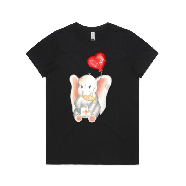 Healing Front Print - AS Colour Womens Maple Organic Tee Thumbnail