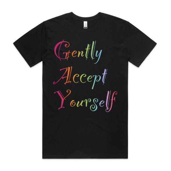 Gently Accept Yourself - AS Colour Mens Staple Organic Tee Thumbnail
