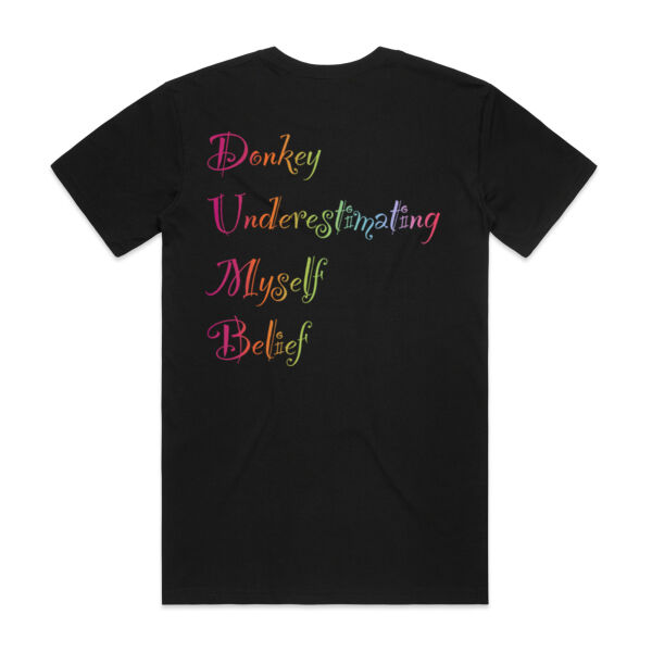 Self-Belief Back print - AS Colour Mens Staple Organic Tee Thumbnail