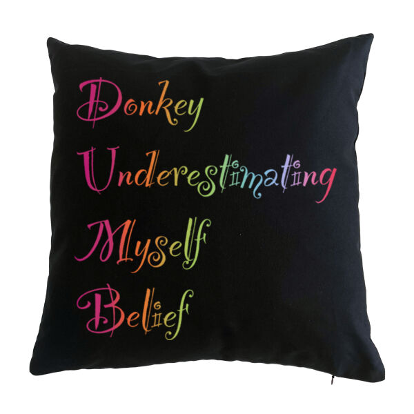 Self-Belief Back print - Cushion cover Thumbnail