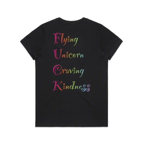 Kindness back - AS Colour Womens Maple Organic Tee Thumbnail